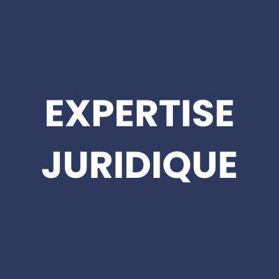 LOGO DE L'EXPERTISE JURIDIQUE DE COULEUR BLEU FONCE